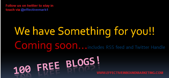 Coming Soon: The Top Must Read 100 Marketing Blogs from Effective Inbound Marketing Coming Soon: The Top Must Read 100 Marketing Blogs from Effective Inbound Marketing